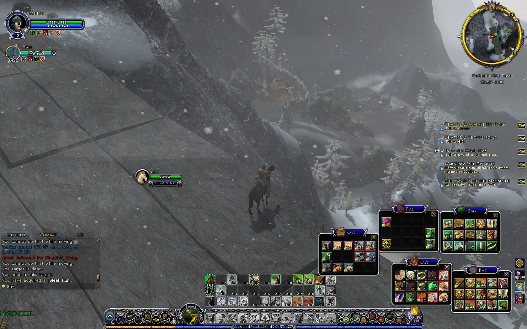 Northern High Pass, Misty Mountains