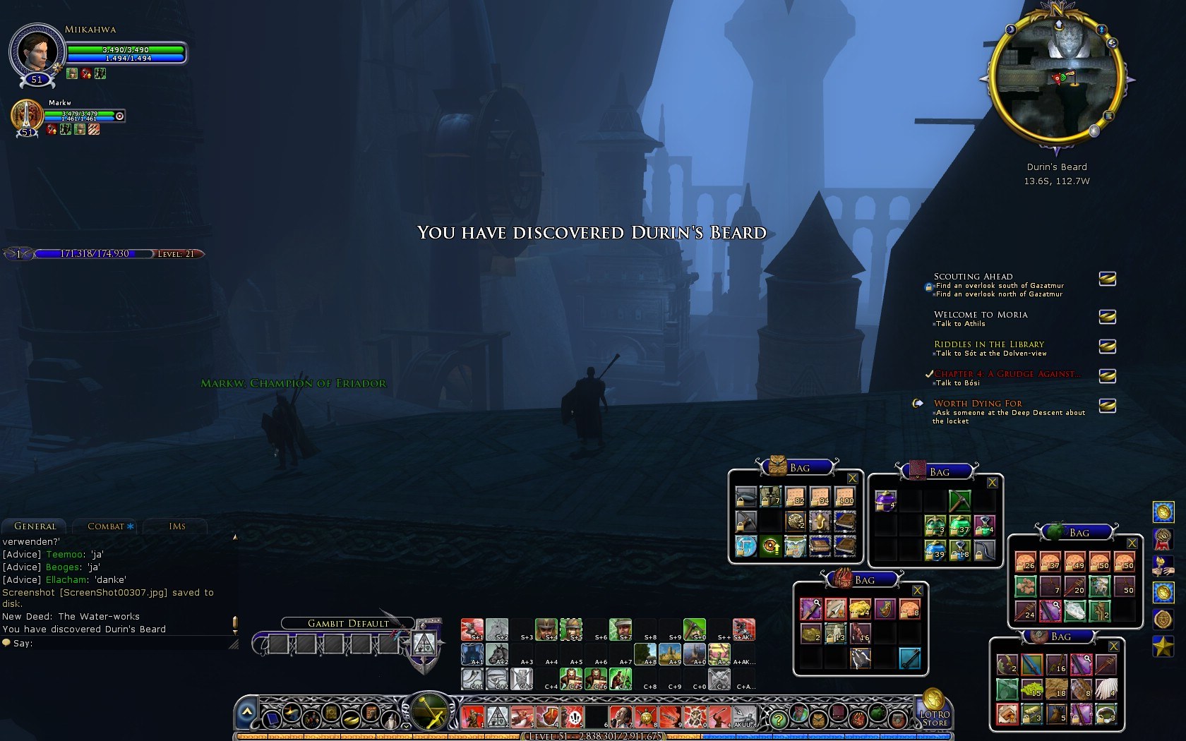 Durin's Beard, Mines of Moria