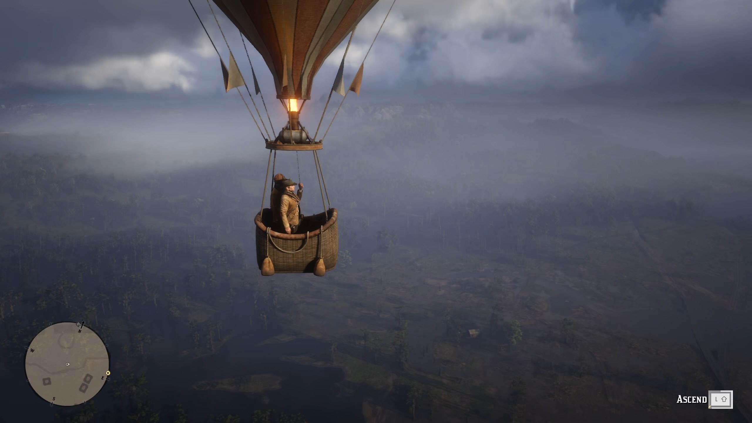 Arthur Flying A Hot Air Balloon