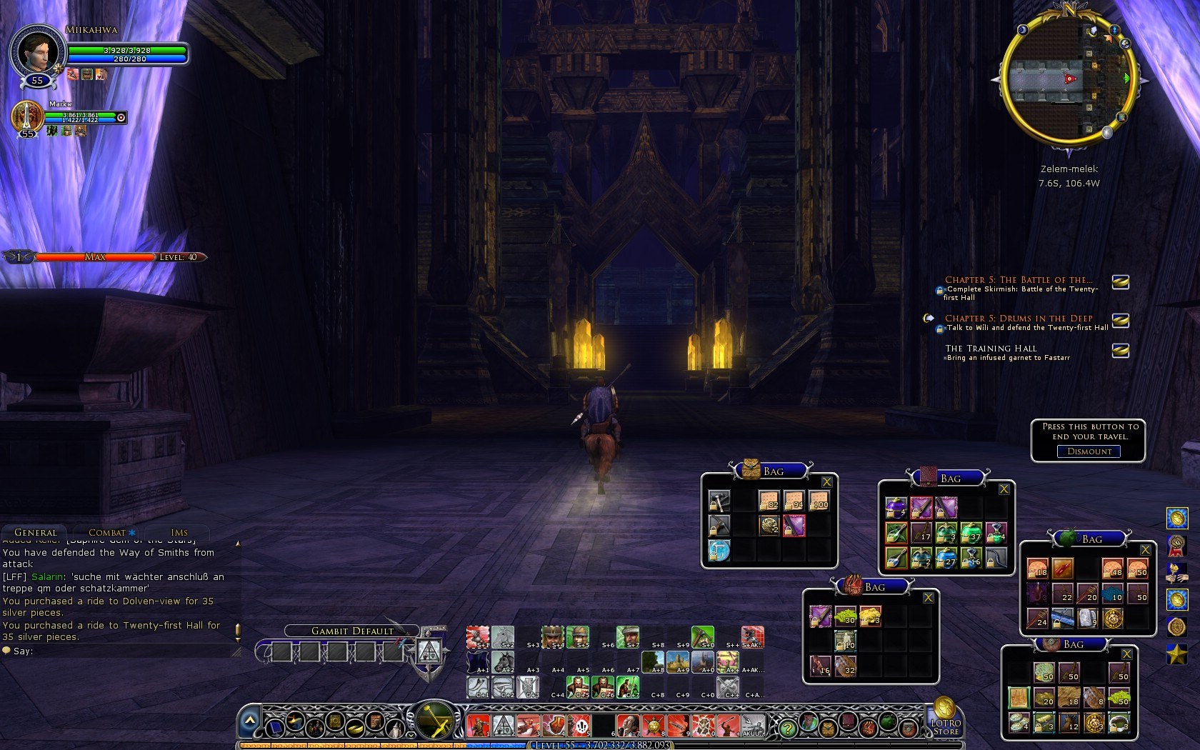 Zelem-melek, Mines of Moria