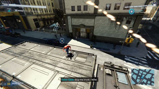 Peter Chases Mister Negative's Armored Truck