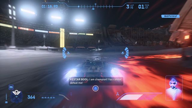 Defeating Kestar Bool (Championship Race)