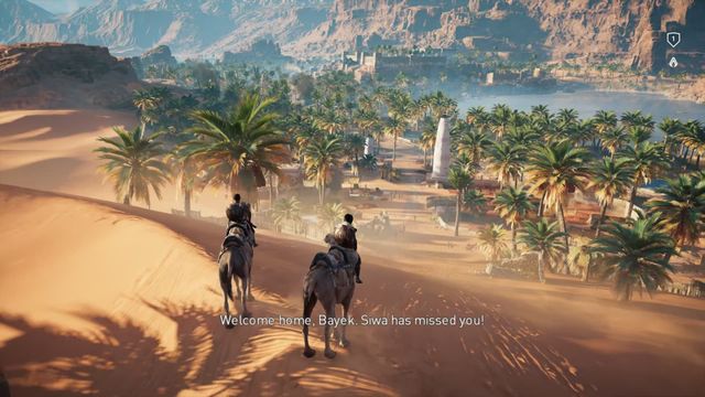 Bayek Arrives In Siwa