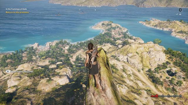 Climbing On Top Of The Lightning Zeus Statue